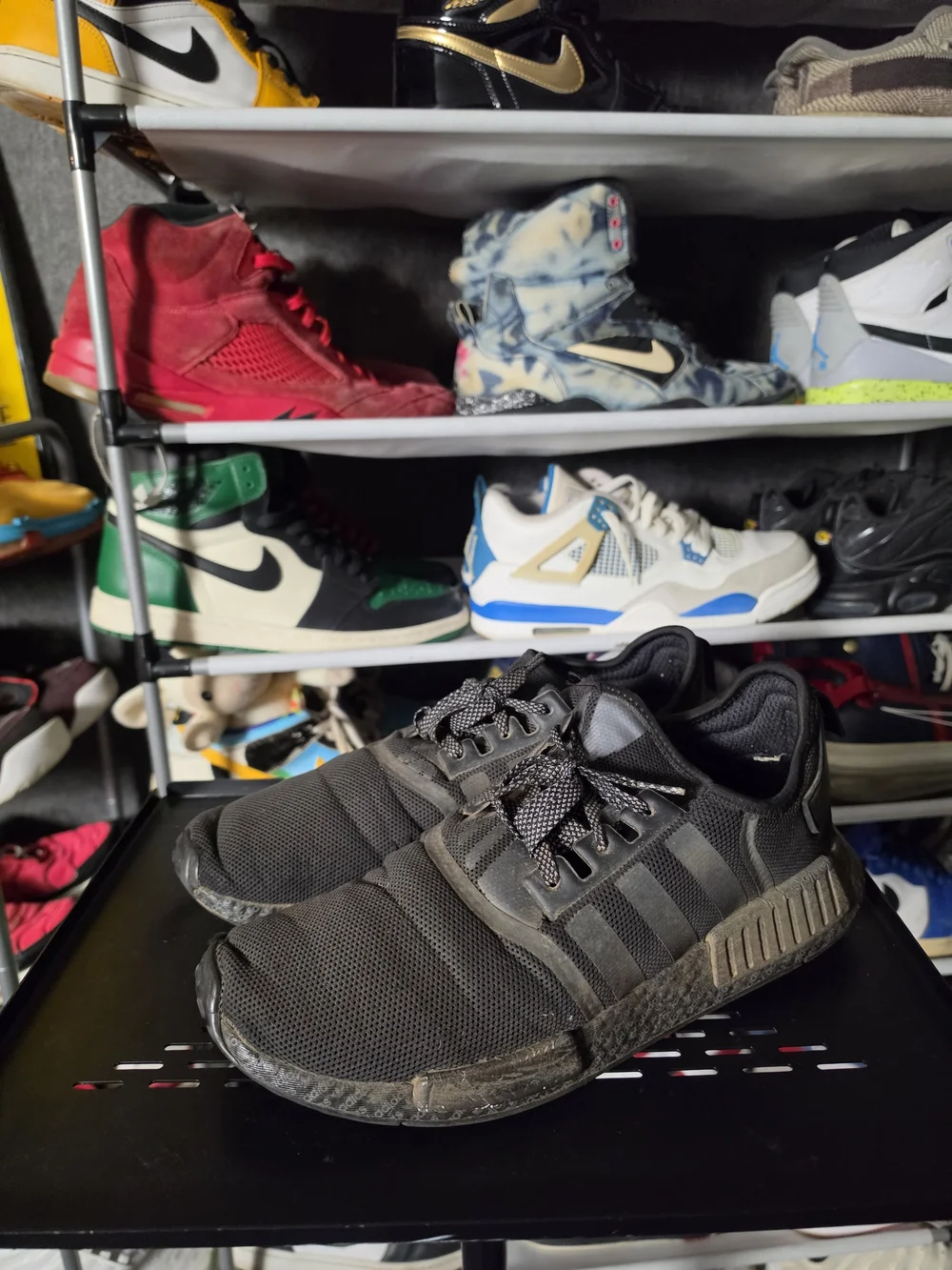 🔥 Adidas NMD R1 Triple Black Sneakers Men Size 12